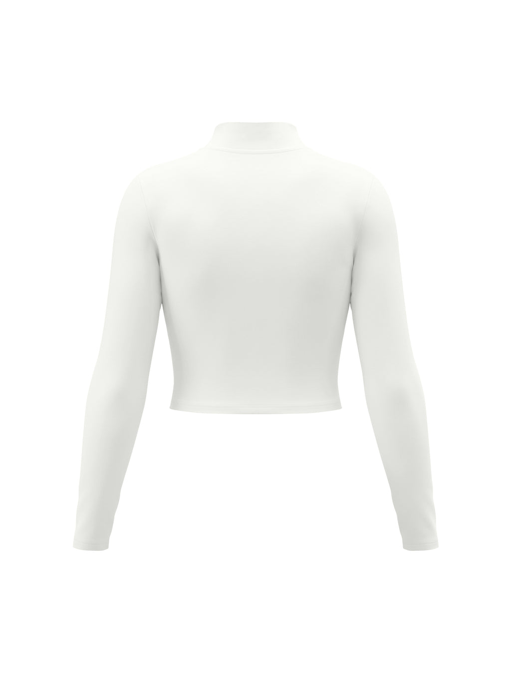 Women’s Crop Yoga Sports Jacket - White back