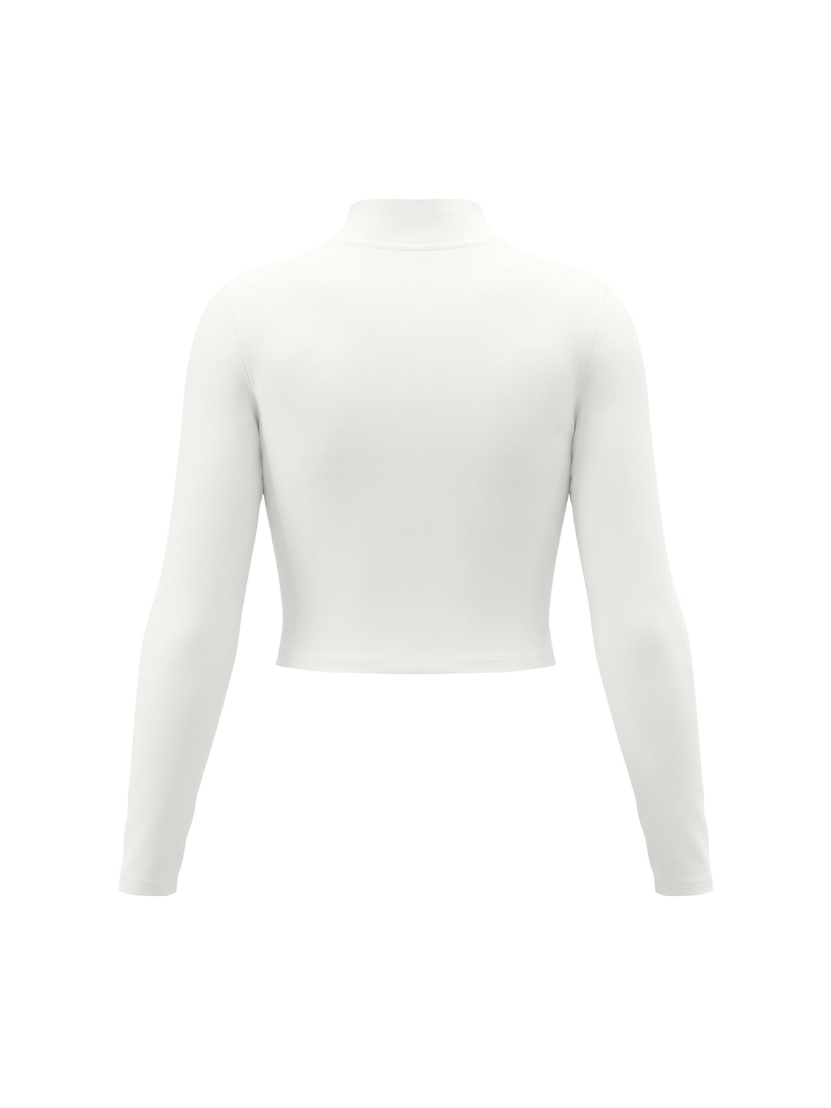 Women’s Crop Yoga Sports Jacket - White back