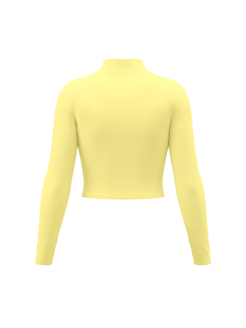 Women’s Crop Yoga Sports Jacket - Yellow back