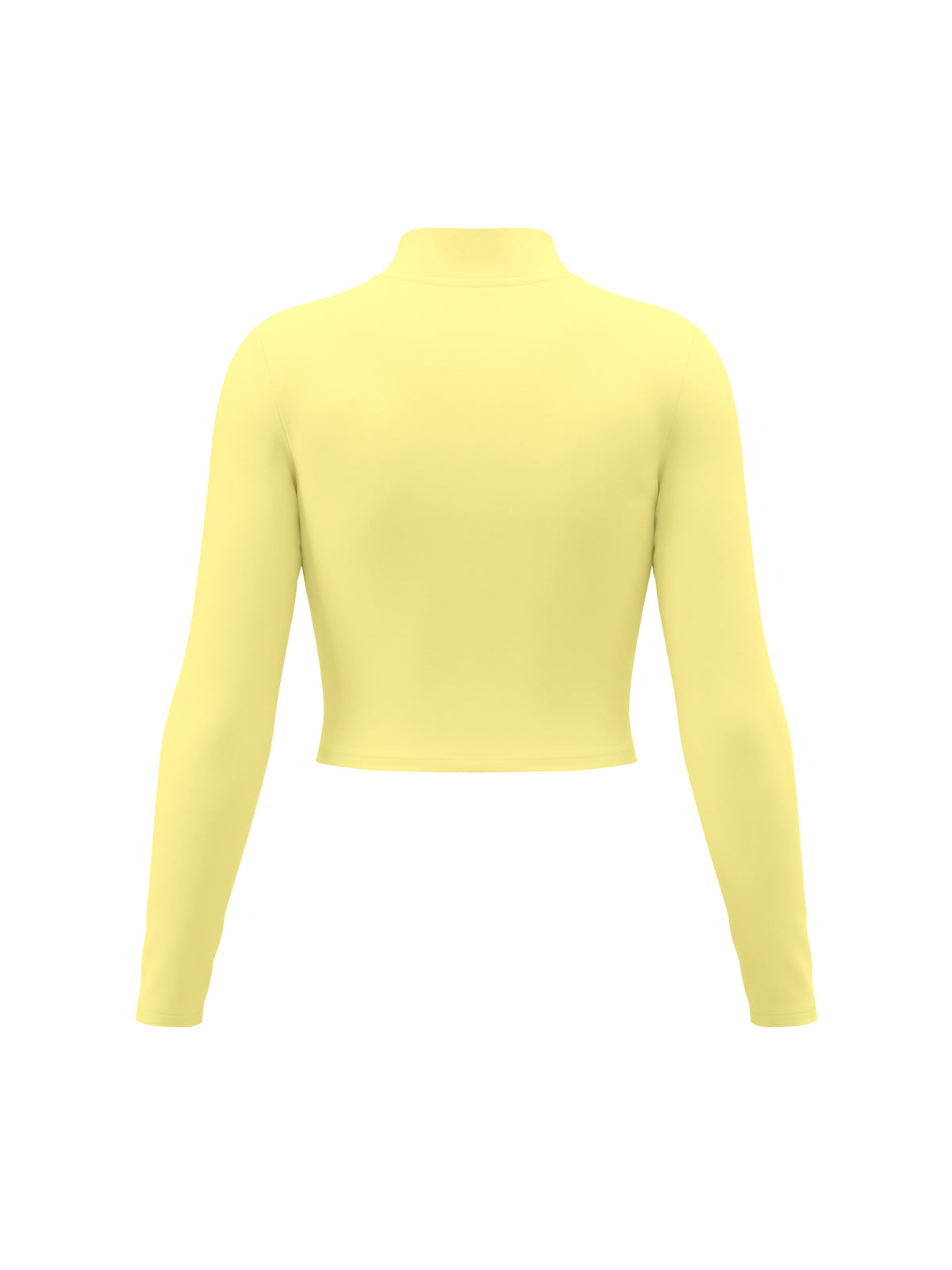 Women’s Crop Yoga Sports Jacket - Yellow back