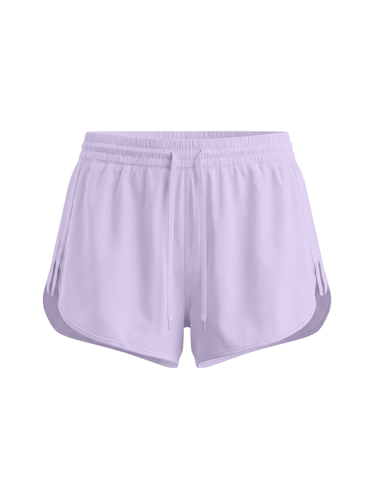 Women's Drawstring Bermuda Shorts in Purple – front view