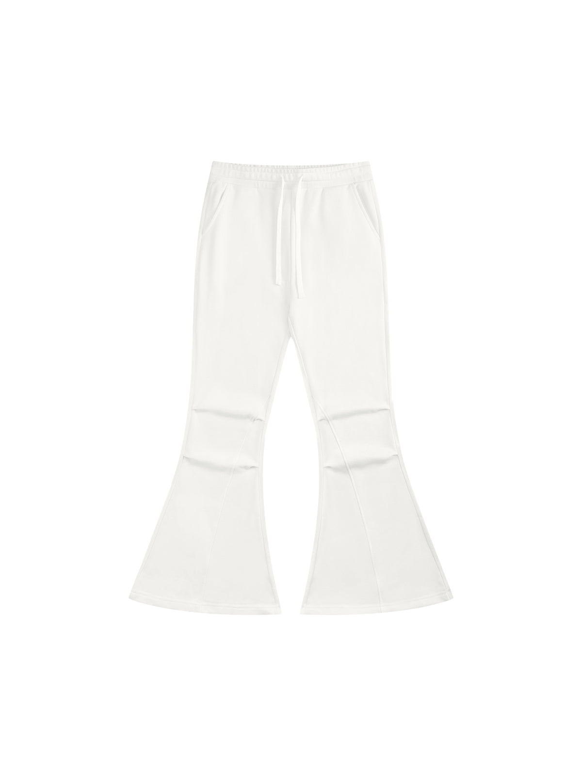 Women’s Flared Sweatpants white front product view