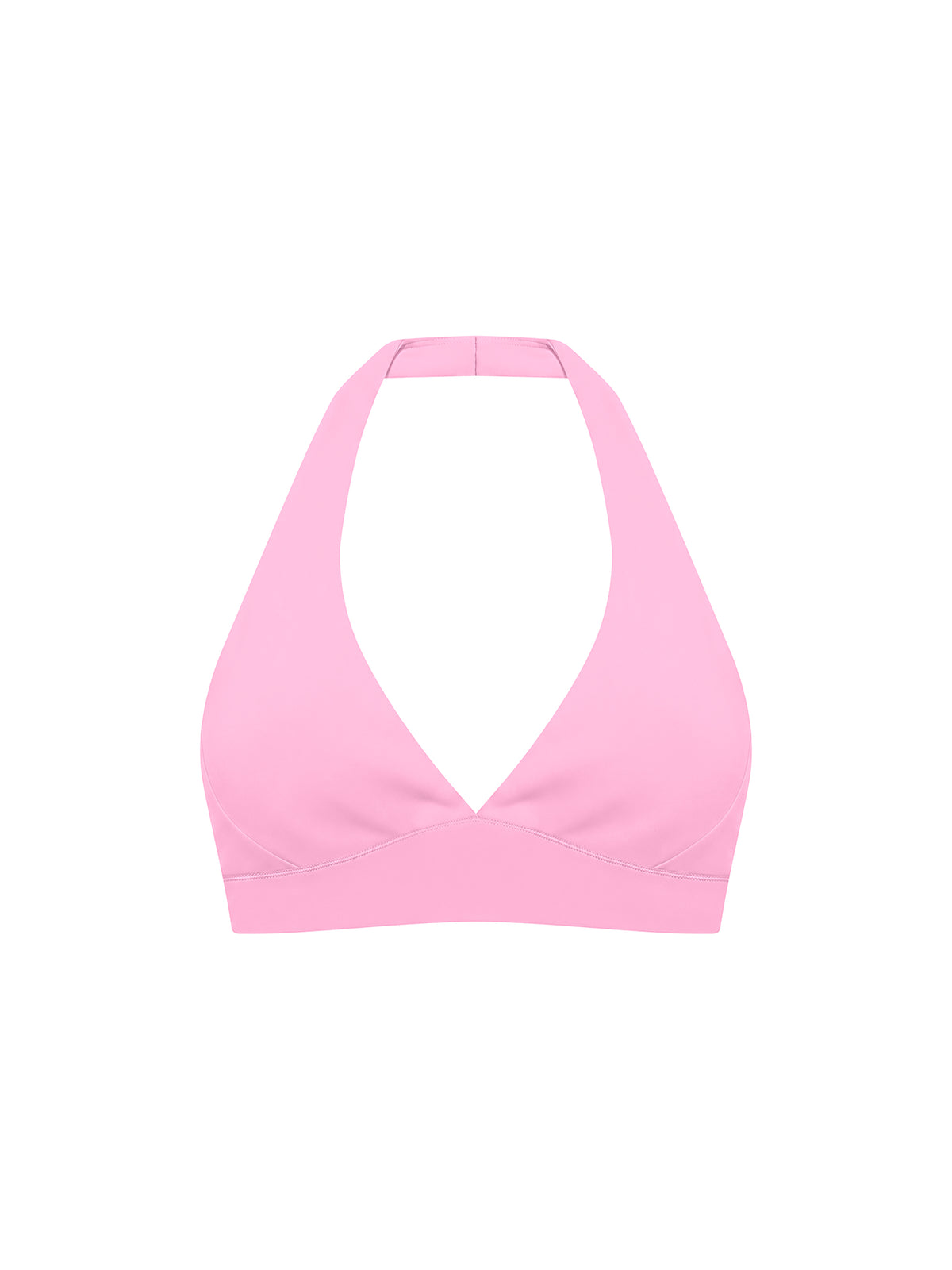 Women’s Halter Yoga Sports Bra pink front view