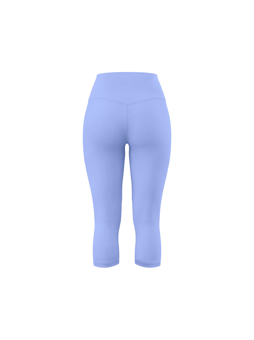 Women's High Waisted Yoga Capri Leggings - Lavender back