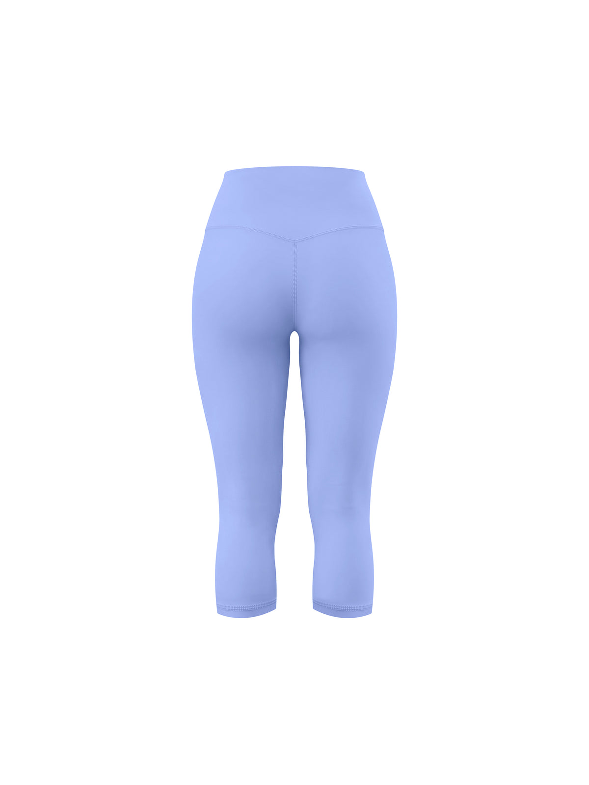 Women's High Waisted Yoga Capri Leggings - Lavender back