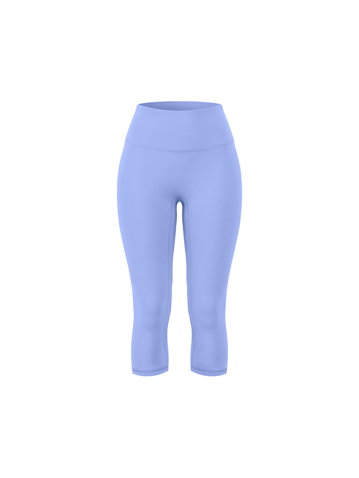 Women's High Waisted Yoga Capri Leggings - Lavender front