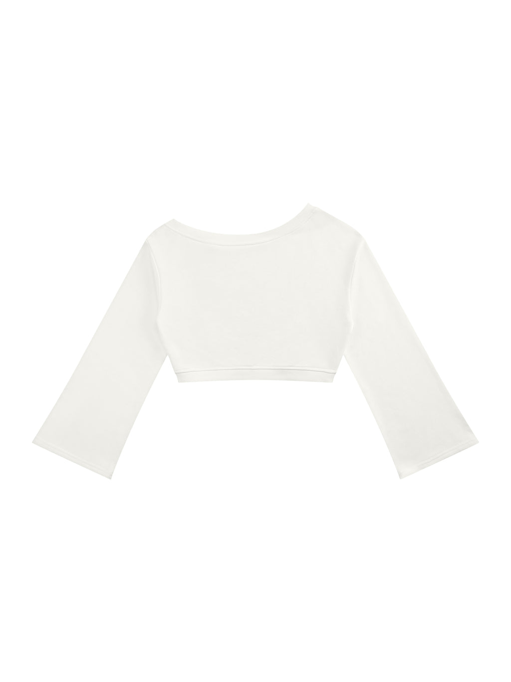 Women’s Off-Shoulder Sweatshirt - White back