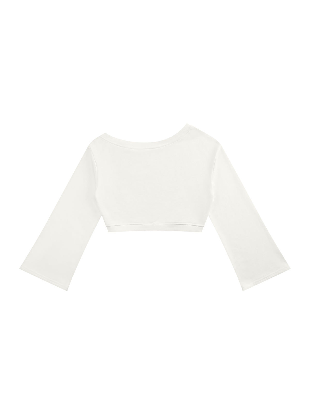 Women’s Off-Shoulder Sweatshirt - White back