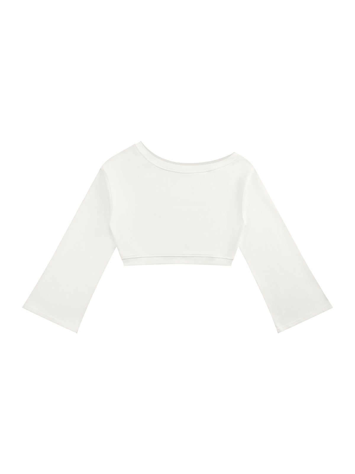 Women’s Off-Shoulder Sweatshirt - White front