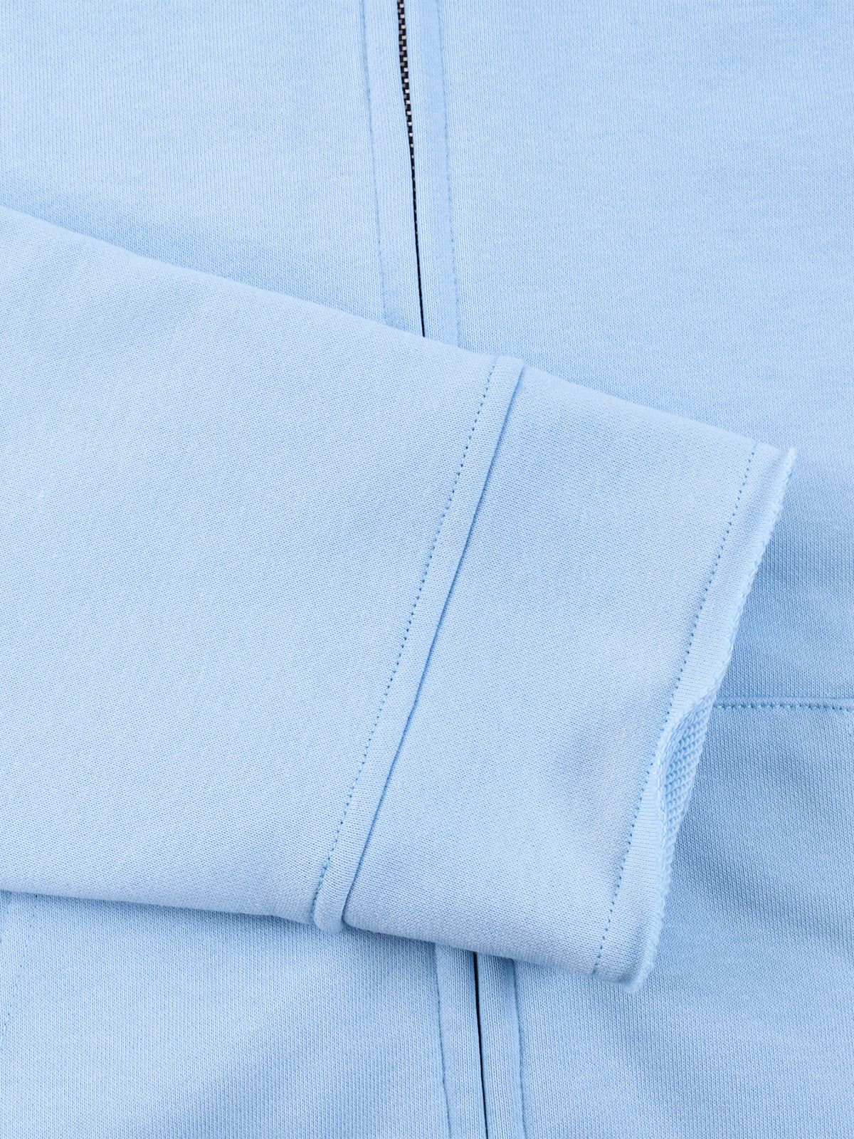Women’s Raw Edge Full Zip Hoodie cuff detail