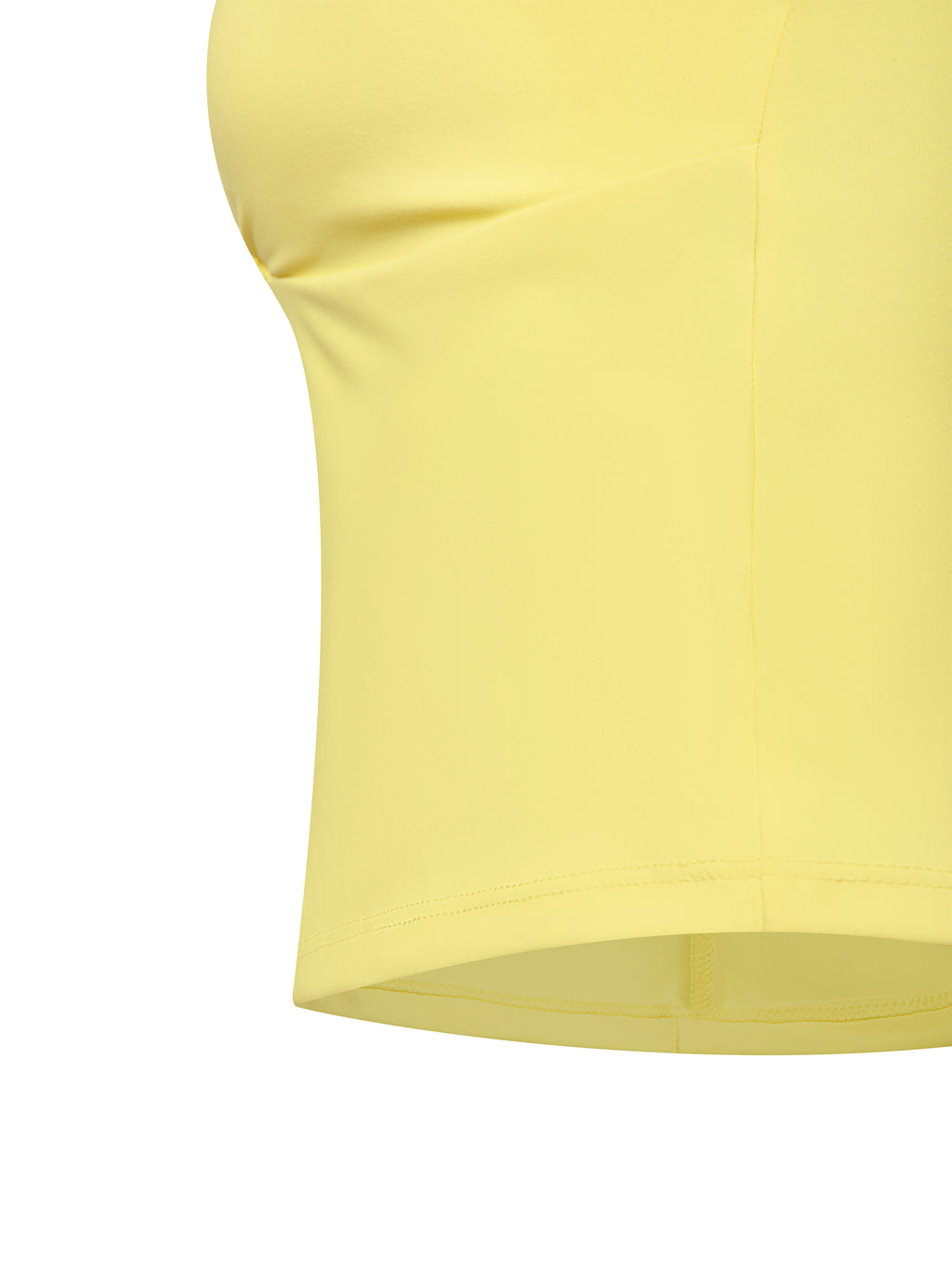 Women’s Ruched Halter Yoga Tank Top - garment detail