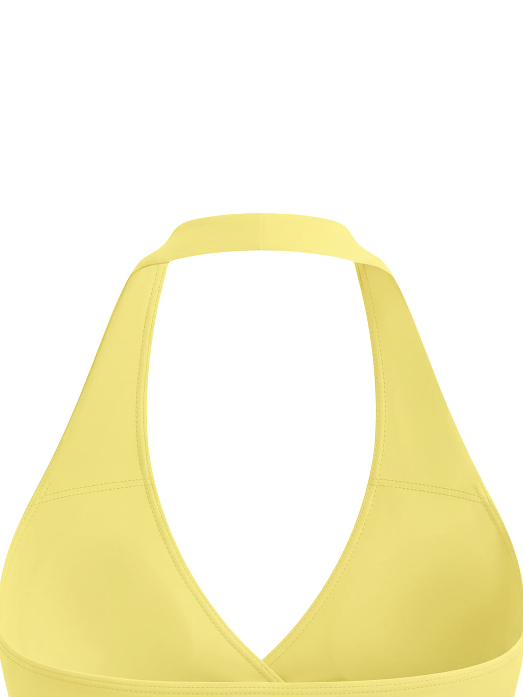 Women’s Ruched Halter Yoga Tank Top - garment detail