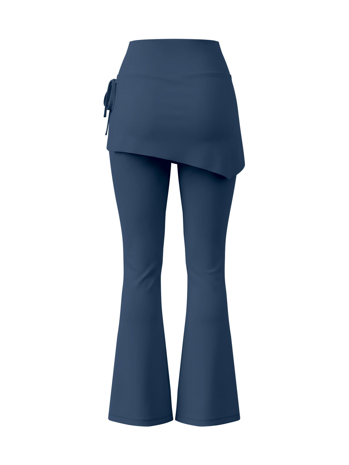 Women’s Skirted Flare Yoga Leggings - Navy Blue back