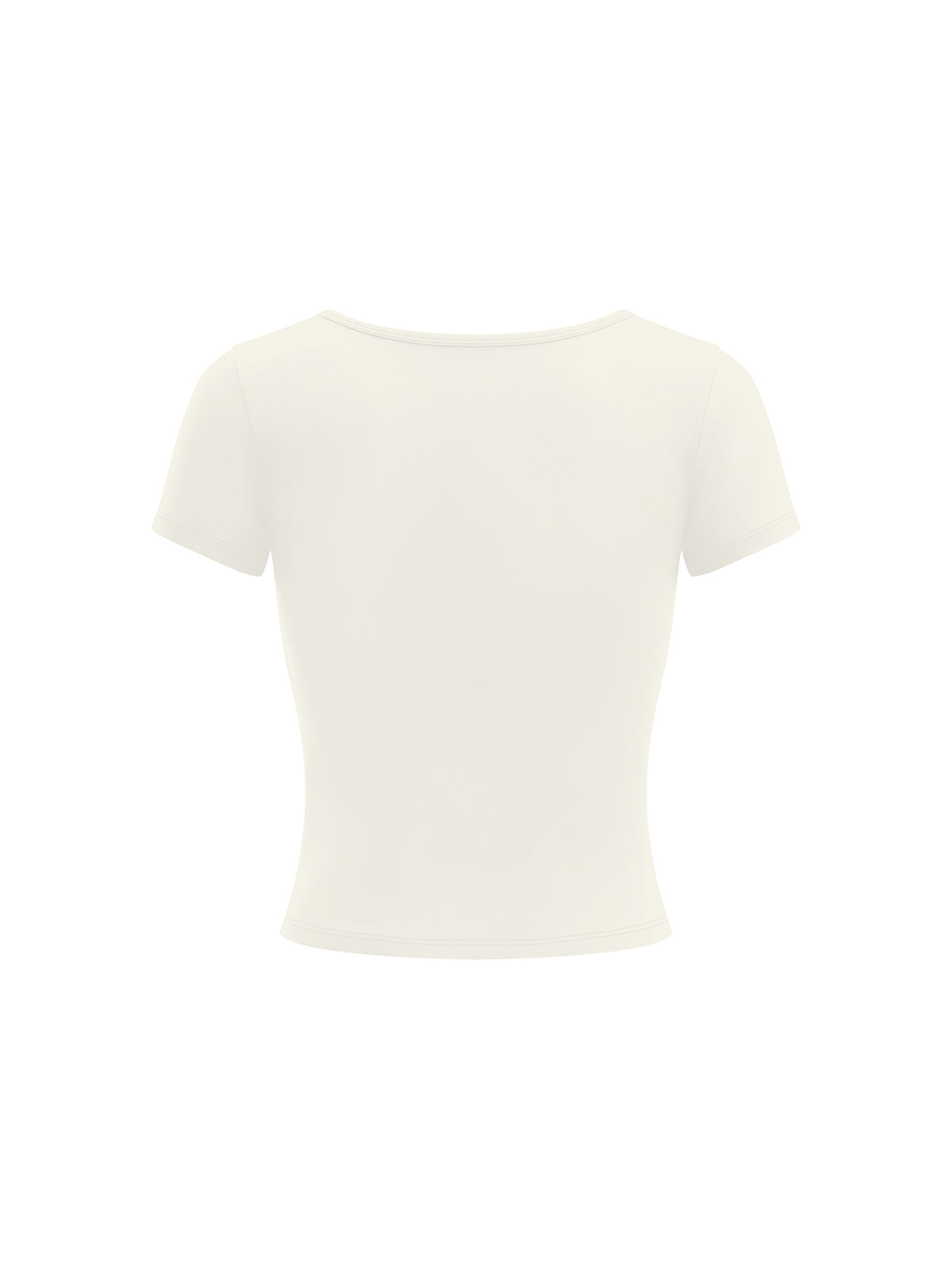 Women’s Square Neck Training T-Shirt - Beige back