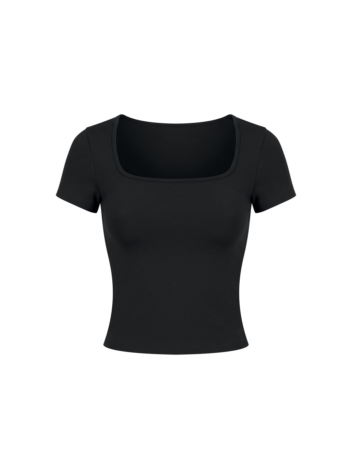 Women’s Square Neck Training T-Shirt - Black front
