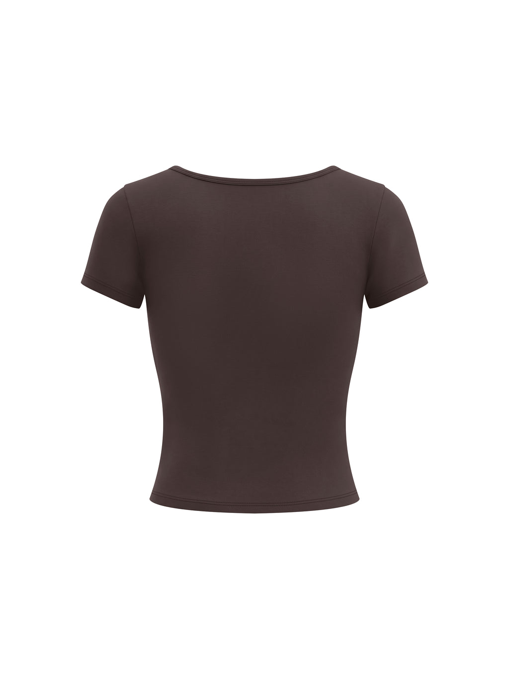 Women’s Square Neck Training T-Shirt - Brown back
