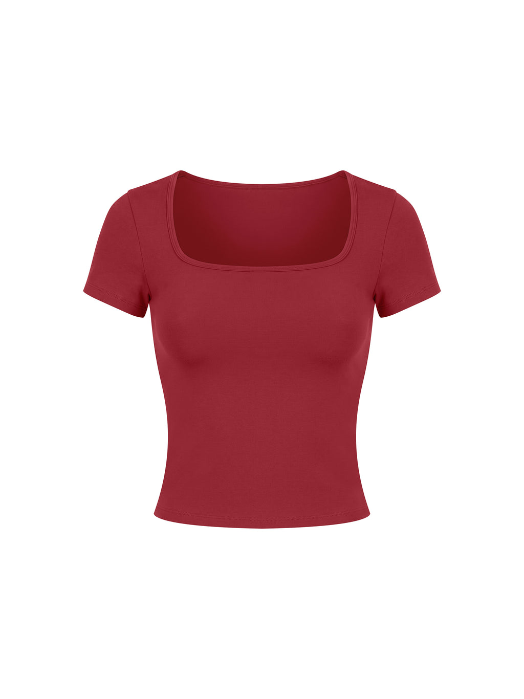 Women’s Square Neck Training T-Shirt - Red front