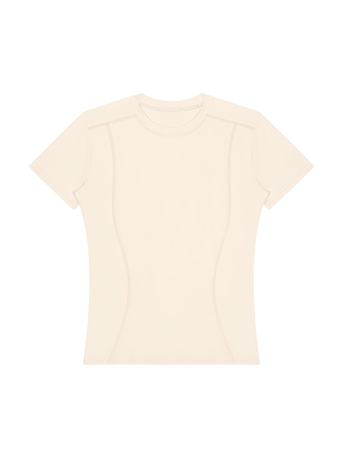 Women’s Topstitch Training T-Shirt - Apricot front