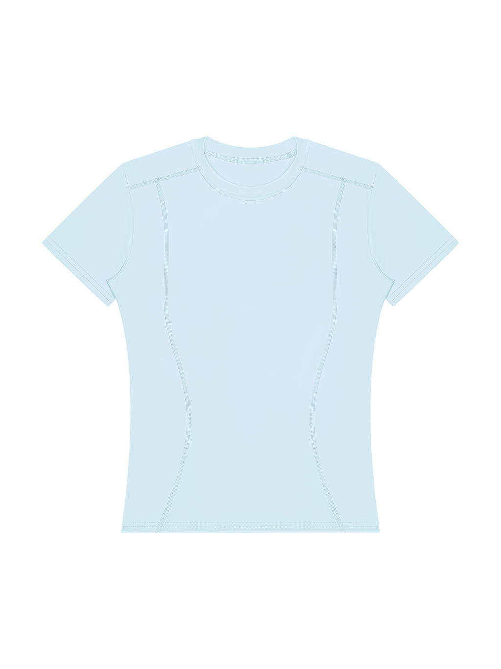 Women’s Topstitch Training T-Shirt - Light Blue front