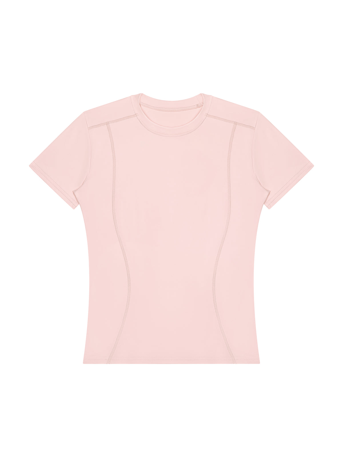 Women’s Topstitch Training T-Shirt - Light Pink front
