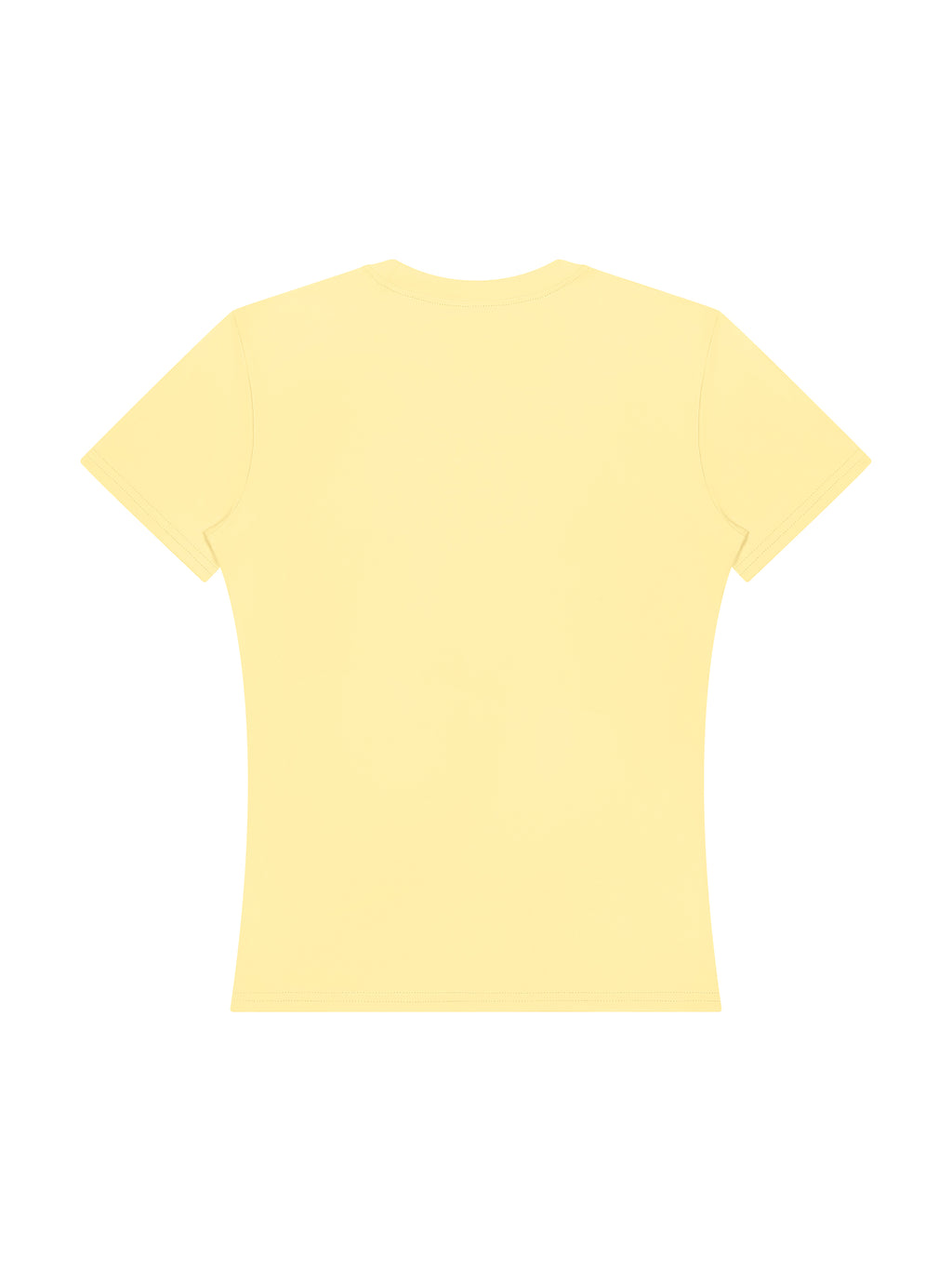 Women’s Topstitch Training T-Shirt - Light Yellow back