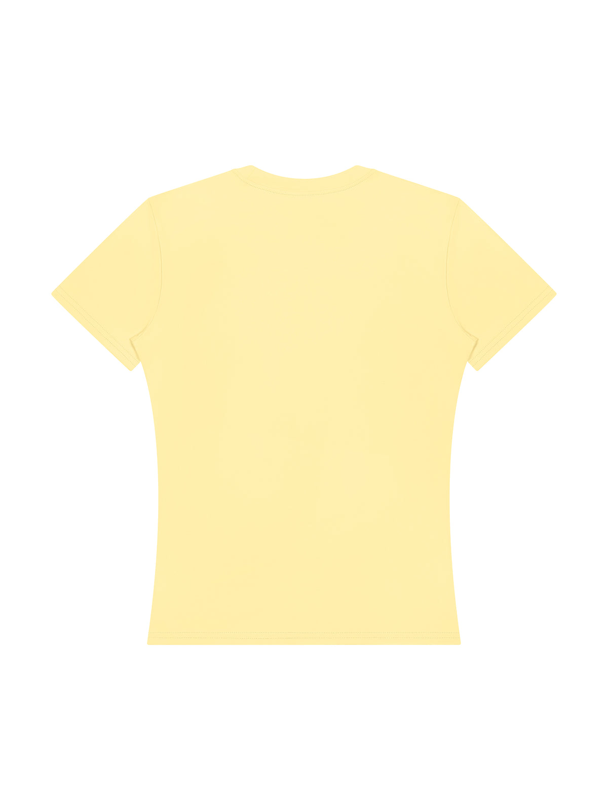 Women’s Topstitch Training T-Shirt - Light Yellow back