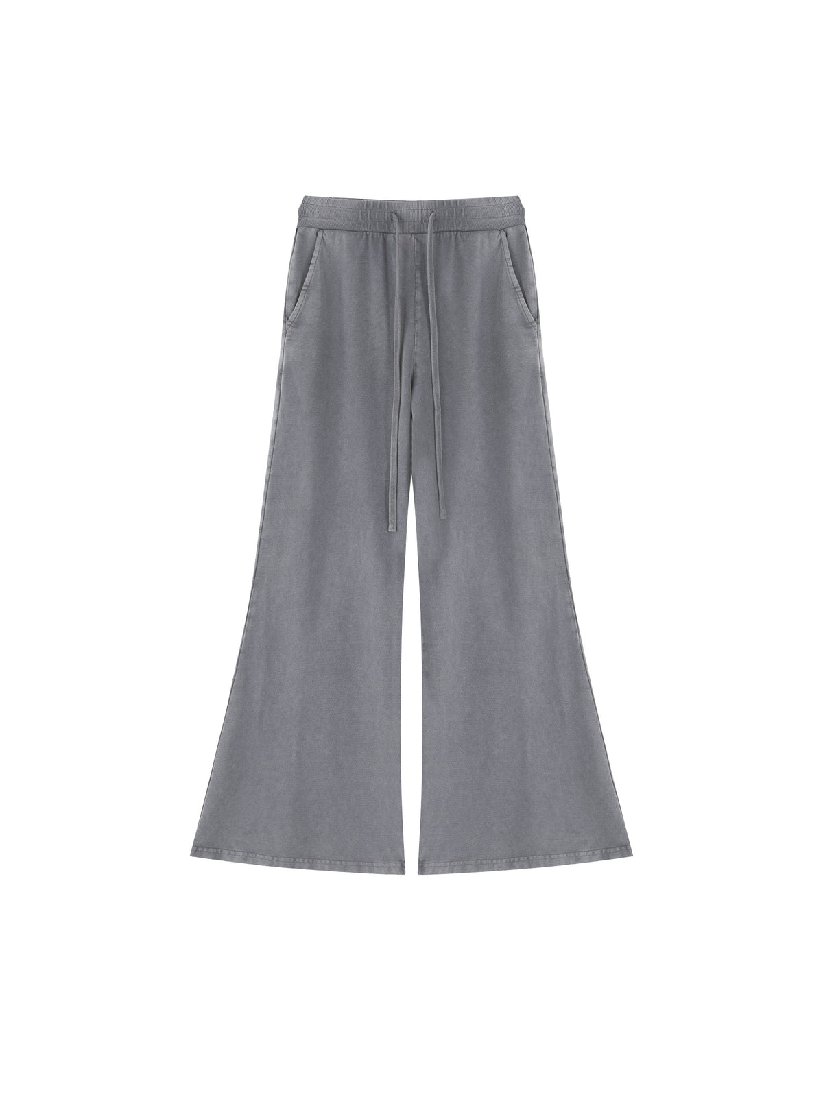 Women’s Vintage Wash Flared Sweatpants cement gray front product view