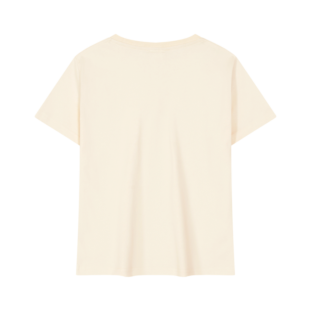 Women's Celestial Butterfly Quick-Dry Baby T-Shirt V2 in Light Apricot - back mockup