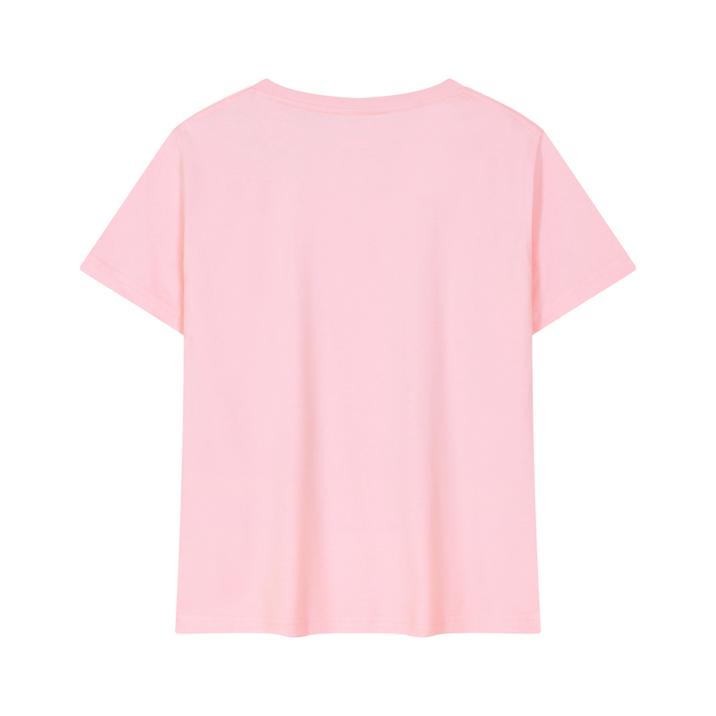 Women's Celestial Butterfly Quick-Dry Baby T-Shirt V2 in Pink - back mockup